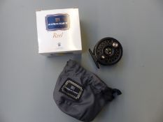 A boxed House of Hardy Sovereign 2000 #2/3/4 trout fly fishing reel in original branded pouch,