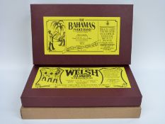 Two Britains limited edition hollow cast model soldier sets Welsh Guards 5186 and The Bahamas