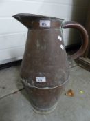 A large copper jug,