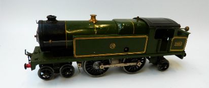 Hornby 0 gauge GWR 4-4-2 clockwork tank locomotive 2221