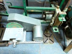 A disc sander and a drill stand