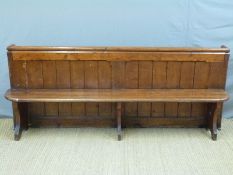 Small pine pew, ex Paganhill Church,