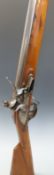Pedersoli 10 bore flintlock hammer action musket with lock marked Rice and stamped with crown over