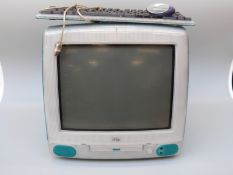 A vintage iMac computer,