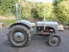 Ferguson TEA 20 petrol 'Grey Fergie' tractor with buff logbooks giving registration number as WWL