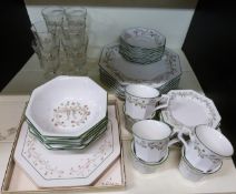 A quantity of Eternal Beau dinner and tea ware including bowls, cups, saucers etc,