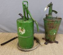 Two vintage Castrol oil pumps/dispensers