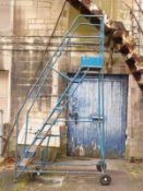 A set of industrial movable steps on wheels (H290cm)