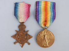 WWI pair of medals comprising 1914-15 Star and Victory medal named to 6320 Pte. D.