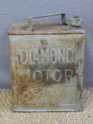 Diamond Motor Spirit vintage petrol can