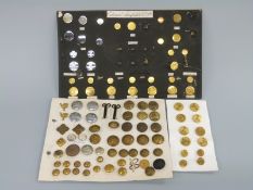 A collection of mainly military buttons,