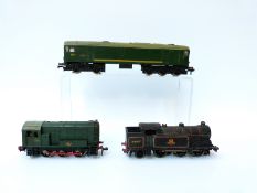 Three Hornby Dublo 00 gauge 3-rail BR locomotives 0-6-2 Tank 69567,