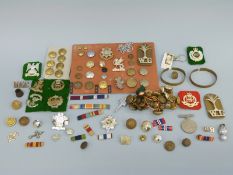 Military buttons and badges for RAF, RN, RM, Jellalabad, York and Lancashire, Essex, Wiltshire,