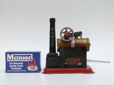 Mamod SP2 live steam stationary engine with dummy chimney