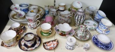 A collection of ceramics including Royal Crown Derby, Coalport, Doulton, Spode,