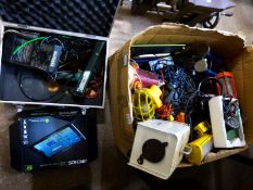 A quantity of electrical test items including Gunson strobes, Archos tablet,