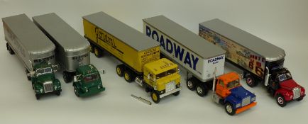 Five First Gear diecast model American articulated lorries to include Mid-States, Gordons, Roadway,