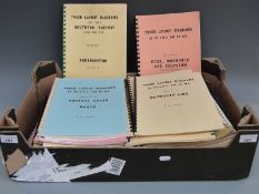 A large quantity of railway track diagram booklets including local Gloucestershire,