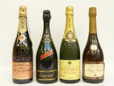 Three bottles of champagne comprising Joseph Perrier fils & Co Cuvée Royale 1985 750ml 12% vol,