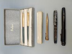 Parker 51 pen set in box, Parker Vacumatic 35,