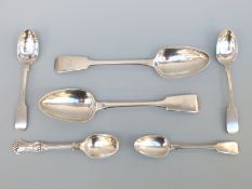 A pair of Victorian Irish hallmarked silver table spoons,