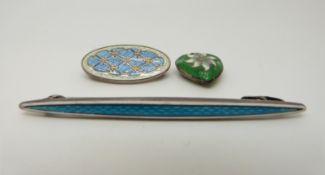 A hallmarked silver brooch,