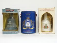 Three Bell's Whisky bells including a 20 year old example,