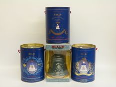 Four Bell's Whisky bells, including a 20 year old example,