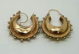 A pair of Victorian earrings