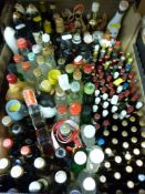Approximately 150 alcohol miniatures including novelty Guinness, beers, wines, cognac,