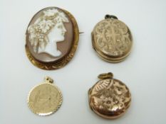 Two Victorian lockets,