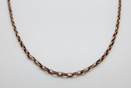 A 9ct rose gold necklace, 5.8g, 50.