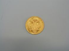 A 1915 Austrian 1 Ducat coin, 3.