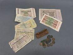 Early 20th century etc Reichsbank notes,