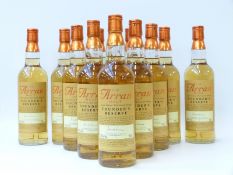 Twelve bottles of Arran Malt Founder's Reserve whisky, 70cl, 43% vol,
