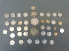 A cachet of mixed UK silver, largely 3d pieces,