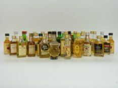 Thirty eight mainly 5cl whisky miniatures to include Famous Grouse, Mortlach, Passport, Spey Cast,