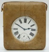 A Goliath pocket watch in travelling case