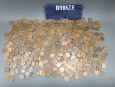 A collection of pre-decimal English halfpennies 2.