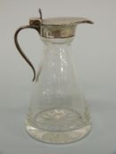A hallmarked silver mounted whisky noggin, Birmingham 1965 maker Barker Ellis Silver Co,