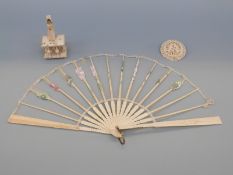 A Napoleonic prisoner of war carved bone figural automaton,