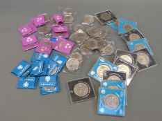 Forty-eight modern royal commemorative crowns,