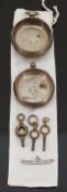 Two hallmarked silver pocket watch cases,