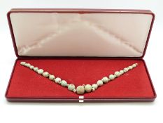 An ancient Egyptian beaded necklace, circa 26th Dynasty,