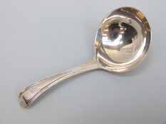 A George III hallmarked silver tea caddy spoon, London 1794 maker Richard Crossley, length 8.