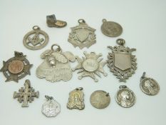 Two hallmarked silver Masonic fobs, one dated 1923 Young Lord Melbourne Lodge,