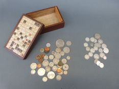 A small cache of overseas coinage,
