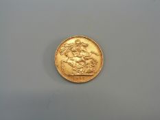 A 1907 gold full sovereign