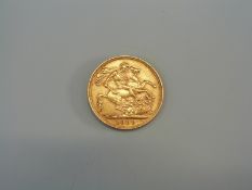 A 1909 gold full sovereign