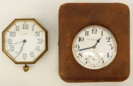 A Goliath pocket watch in case and another watch